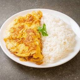 ข้าวไข่เจียว ไข่2ฟอง