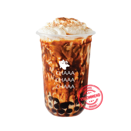 ชานม ไข่มุกลาวา ครีมชีสพ่นไฟ