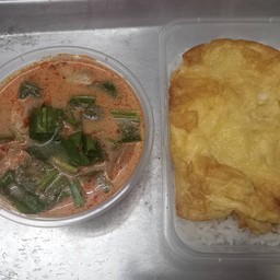 ต้มยำทะเลรวม+ ข้าวไข่เจียว