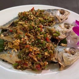 ปลาทูราดพริกสด