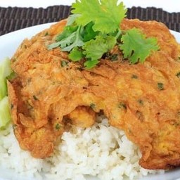 ข้าวไข่เจียวกุ้งสับ