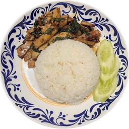ข้าวกะเพราหมูอบ
