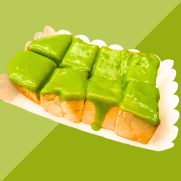 ขนมปังปิ้งแยมสังขยาใบเตย (ขนมปัง 2 แผ่น)