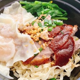 บะหมี่เกี๊ยวกุ้ง เป็ดย่าง+หมูแดง