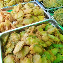 มะเขือยาวชุบแป้งทอด