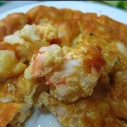 ข้าว+ไข่เจียวกุ้งสับ(ไข่ 2 ฟอง)