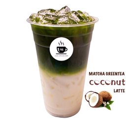 ชาเขียวมัทฉะ โคโคนัท ลาเต้ เย็น - ICED COCONUT MATCHA GREEN TEA LATTE
