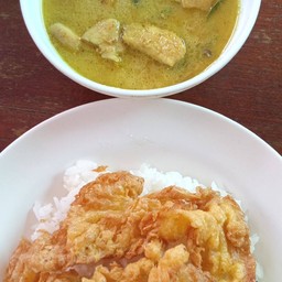ข้าวไข่เจียว+เขียวหวานไก่