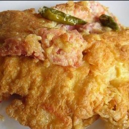 ข้าว+ไข่เจียวแหนม(ไข่2ฟอง)