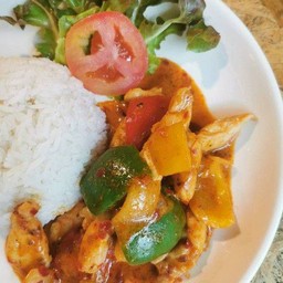 ข้าวพริกเผาไก่