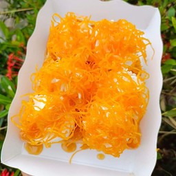 ขนมปังปิ้ง เนย ฝอยทอง