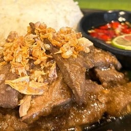 ข้าวตับกระเทียมคลาสสิค(ข้าวหอมมะลิ)