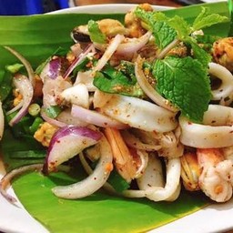 ลาบหมึก/กุ้ง