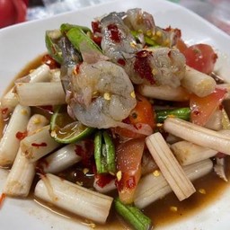 ตำไหลบัวกุ้งสด