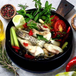 ต้มปลานิล ผักขะแยง