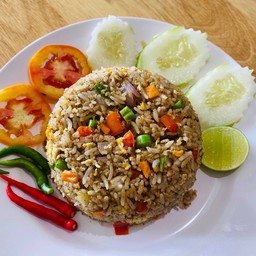 ข้าวผัด ผงกะหรี่พม่า Myanmar Curry Fried Rice
