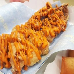 ไก่กรอบราดชีสดิป