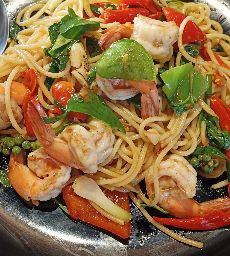 สปาเก็ตตี้ผัดขี้เมากุ้ง