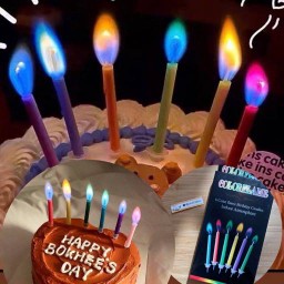 Colorful candle (6p./box)