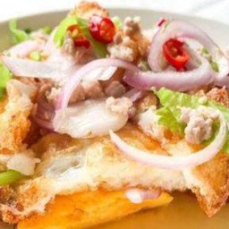 Spicy Fried Egg Salad With Rice