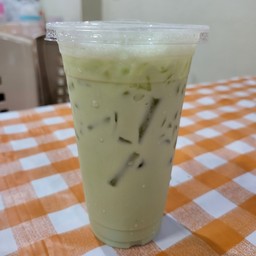 น้ำเต้าหู้เย็นชาเขียว - แยกน้ำแข็ง