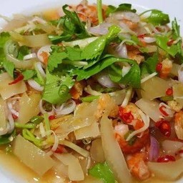 ยำผักกาดดอง