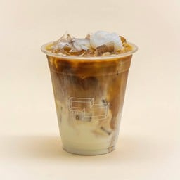 Iced coconut double milk latte