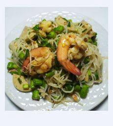 ยำขนมจีนกุ้งสดลวก 300 กรัม
