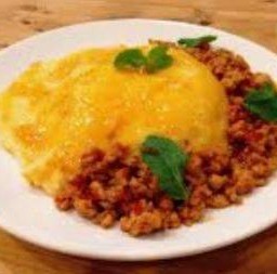 Creamy Omelet With Stir-Fried Pork And Basil On Rice