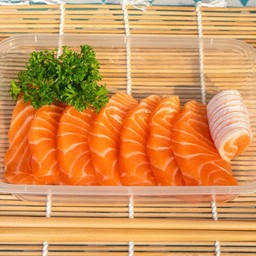 Salmonloverฟินไม่ยั้ง!!!  แซลมอนนอร์เวย์100g แล่ซาซิมิ ฟรี!! หัวไชเท้าฝอย