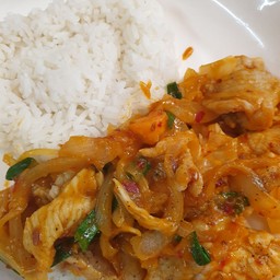 ข้าวหมูไข่เค็ม