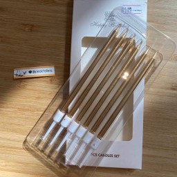 Golden tall Candle (6p./box)