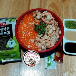 ข้าวด้งมอนสับเบริน ไข่กุ้ง