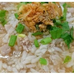 [อร่อยซ่ากับโค้ก] ข้าวต้มหมูสับ +  โค้ก ออริจินัล (ขวด)