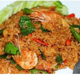 [อร่อยซ่ากับโค้ก] ข้าวผัดต้มยำหมู +  โค้ก ออริจินัล (ขวด)