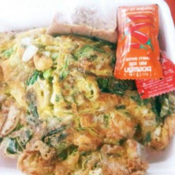 ข้าวไข่เจียวจานผักรวมจานเด็ก