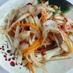 ตำกุ้งสด