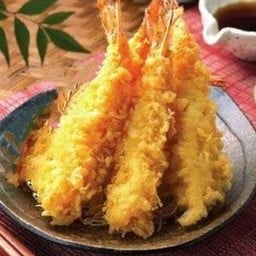ข้าวหน้า กุ้งเทมปุระ พร้อมน้ำจิ้มตามชอบ