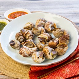 หอยหวานย่างไฟเตาถ่าน (ชุดใหญ่)