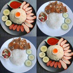 ข้าวปลาแกะ + ข้าวหมูแดง ราคาพิเศษ