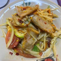 ตำคอหมูย่าง