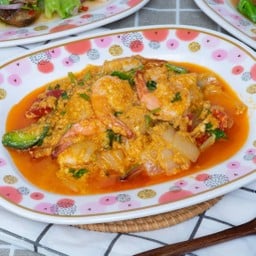 กุ้งผัดผงกระหรี่