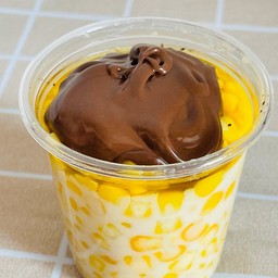 ข้าวโพดคลุกเนย + นูเทลล่า