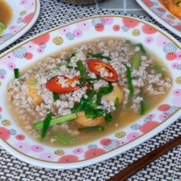 เต้าหู้ผัดหมูสับ