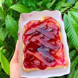 เนย แยมสตรอเบอร์รี่ ( 1ชุดมี 2 แผ่น )