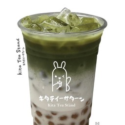 มัทฉะลาเต้ไข่มุกน้ำผึ้ง