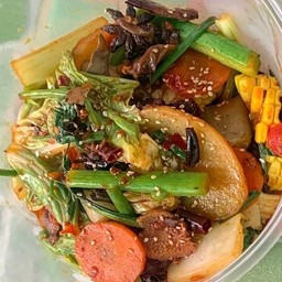 ผัดหม่าล่า ผัก