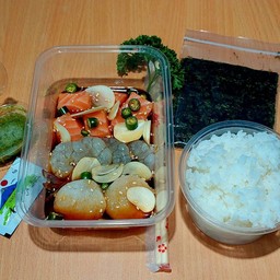 มอน กุ้ง หอยเชลล์  ครบชุด