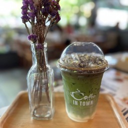 Green tea latte coffee Ice
