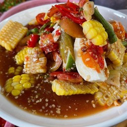 ตำข้าวโพดไข่เค็ม